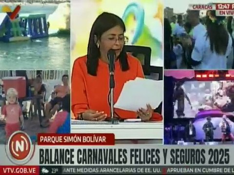 Vpdta. Delcy Rodríguez: Las playas del estado La Guaira fueron las más visitadas en Carnavales 2025