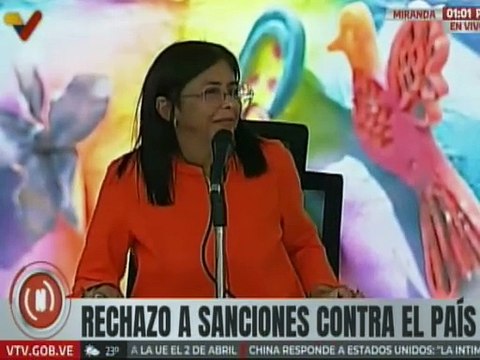 Vdpta. Rodríguez: Chávez trajo nuestras raíces históricas para hacernos más grandes, más invencibles