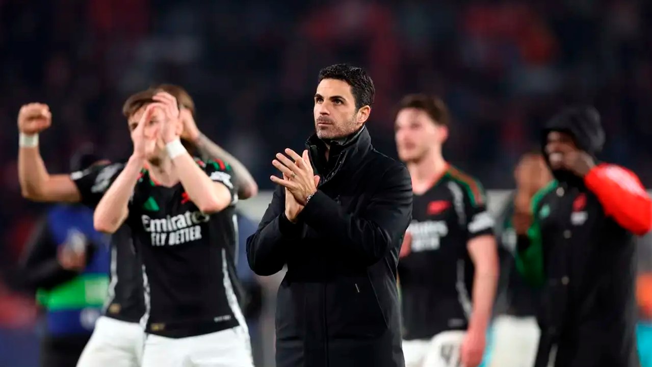 Mikel Arteta habla sobre el 7-1 ante el PSV en Champions League: "Es la mágia del futbol"