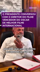 Lula liga para Walter Salles e convida equipe vencedora do Oscar a Brasília #shorts