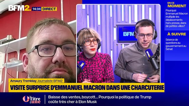 Visite surprise d'Emmanuel Macron à Augy: coup de communication ?