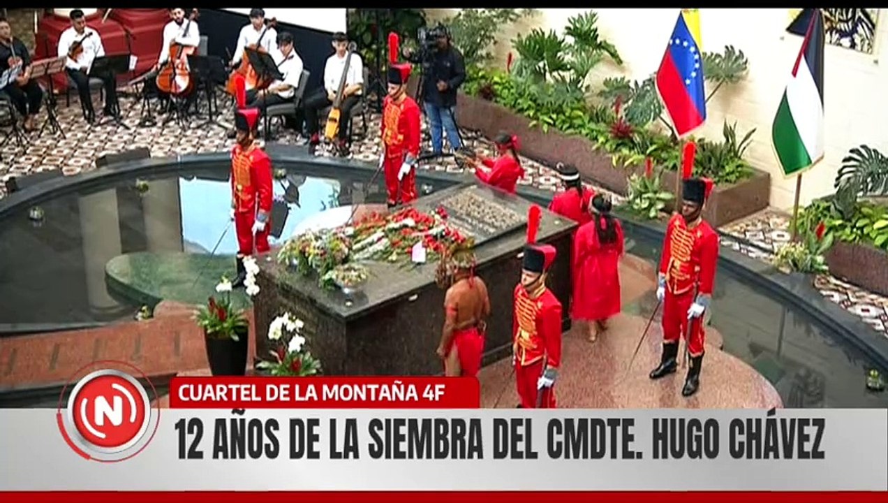 Realizan homenaje conmemorativo a 12 años de la siembra del Comandante Hugo Chávez