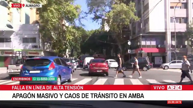 🔴 CAOS EN BUENOS AIRES POR APAGÓN MASIVO DE SEMÁFOROS