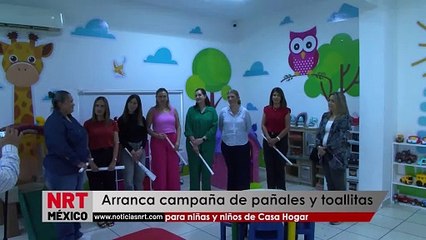 Arranca campaña de pañales y toallitas para niñas y niños de Casa Hogar