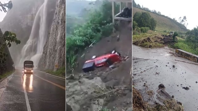 Los impresionantes videos de las emergencias que provocaron las fuertes lluvias en Nariño