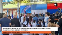 Autoridades provinciales celebraron el inicio de ciclo lectivo y las obras realizadas en las escuelas de Misiones