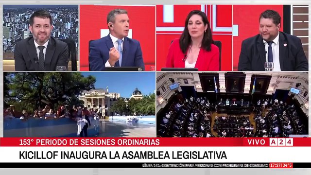 A24.com - 📢KICILLOF INAUGURA LA ASAMBLEA LEGISLATIVA： ＂MILEI AMENAZÓ CON INTERVENIR LA PROVINCIA