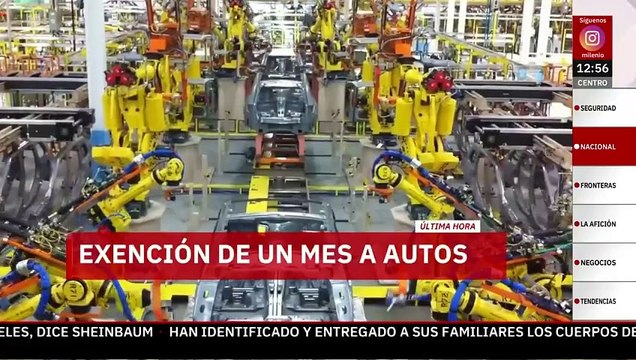 Casa Blanca anuncia exención de un mes para imposición de aranceles a automóviles del T-MEC