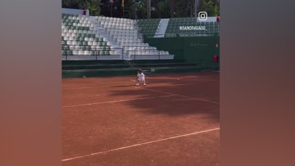 Así juega el hijo de Felciano López al tenis con tan solo 4 años