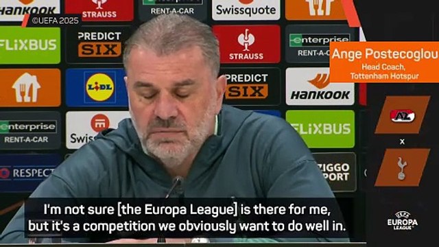 Postecoglou has belief that Spurs can win the Europa League