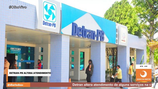 Detran altera atendimento de alguns serviços na sede de Mangabeira para obras de manutenção e reformaerviços na sede de Mangabeira para obras de manutenção e reforma