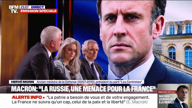Allocution d'Emmanuel Macron: J'ai trouvé le discours inutilement et excessivement inquiétant , affirme Hervé Morin, ancien ministre de la Défense et président du parti Les Centristes