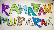 Ramadan mubarak Poster drawing for kids