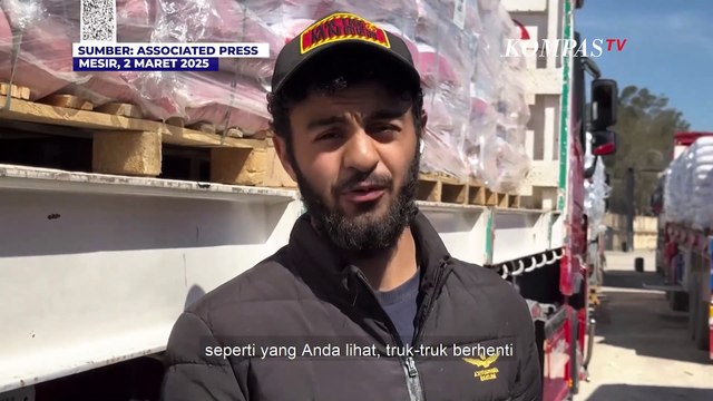 Iring-iringan Truk Bantuan untuk Gaza Dikirim Kembali ke Mesir