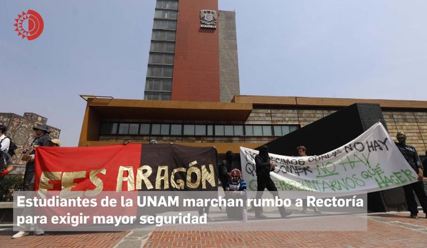 Estudiantes de la UNAM marchan rumbo a Rectoría para exigir mayor seguridad