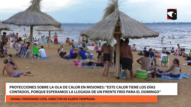 Proyecciones sobre la ola de calor en Misiones: “Este calor tiene los días contados, porque esperamos la llegada de un frente frío para el domingo”
