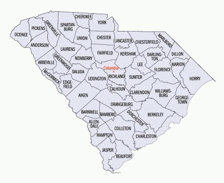 Map of South Carolina. Peta Carolina Selatan. South Carolina Map. Map of South Carolina State. Peta Negara Bagian Carolina Selatan. South Carolina State Map. Map of State of South Carolina. State of South Carolina Map. Peta Karolina Selatan.