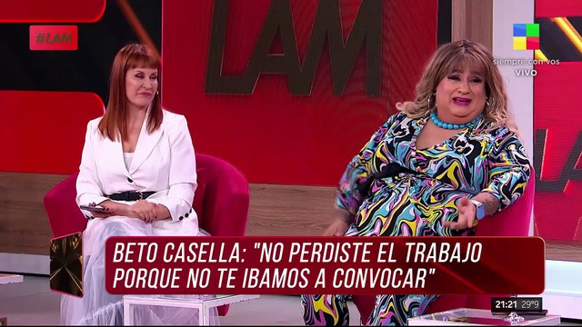 FUERTÍSIMO CRUCE entre BETO CASELLA y ELIANA GUERCIO