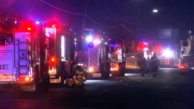 Dozens of firefighters battle blaze in Melbourne’s northwest