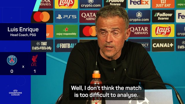 PSG were 'far superior' in Liverpool defeat - Enrique