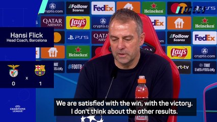 Barcelona still wary of Benfica in second leg - Flick