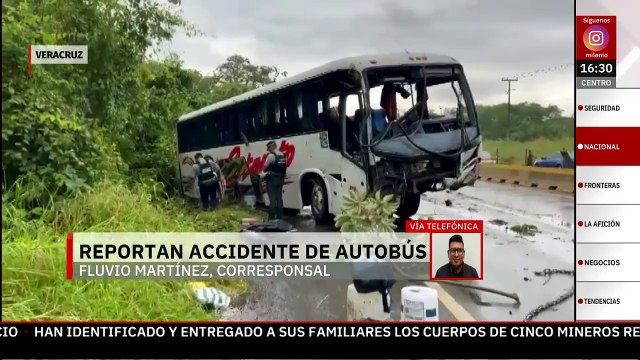 Una mujer sin vida y más de 20 lesionados fue el saldo de una volcadura de autobús en Veracruz