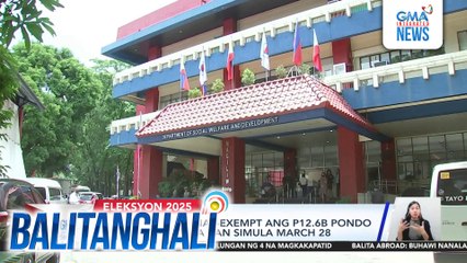 DSWD, humiling na i-exempt ang P12.6B pondo ng akap sa ayuda ban simula March 28 | Balitanghali