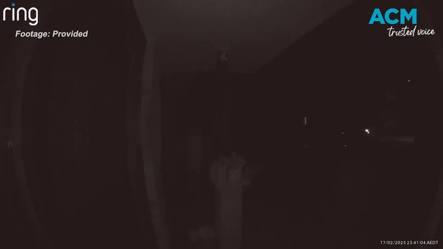 Alleged attempted burglary in Gungahlin caught on home security camera.