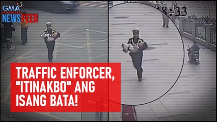Traffic enforcer, "itinakbo" ang isang bata! | GMA Integrated Newsfeed