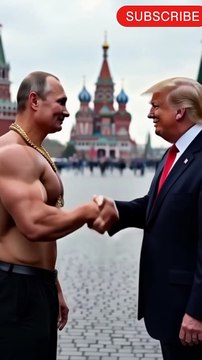 Donald Trump and Vladimir Putin at red square _ ai generated video _ ai video _ ai presidents #ai