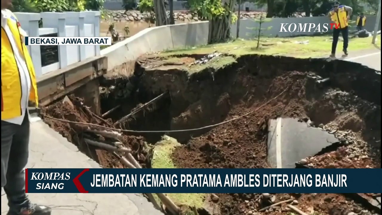 Kerusakan Jalan dan Jembatan Ambles di Bekasi Imbas Banjir Bandang | BENCANA BANJIR