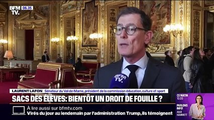 Sacs des élèves: un texte de loi pour un droit de fouille