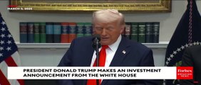 Facebook Live 3-03-2025 President Donald Trump Makes An Investment Announcement From The White House