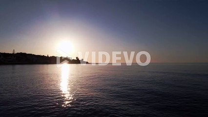 Cinemagraph loop of sunrise on the coast