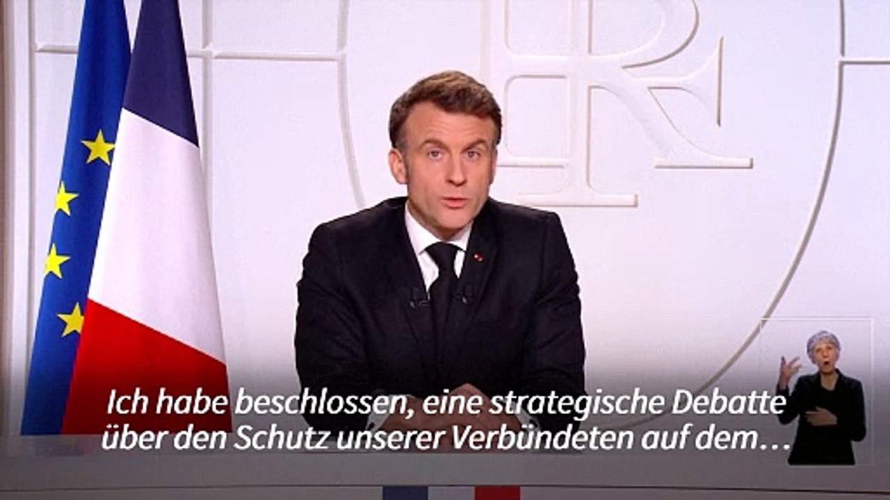 Macron will debatte über französischen atom-schutzschirm für europa