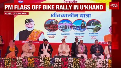 PM Modi inaugurates bike rally in Uttarakhand to boost tourism