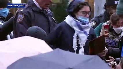 New York'ta Filistin yanlısı öğrencilere polis müdahalesi