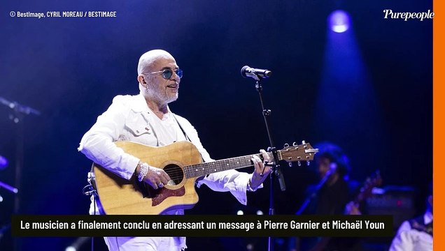 Les Enfoirés, Pierre Garnier... Pascal Obispo rétablit sa vérité et adresse un message au jeune chanteur : Il aura très bien compris...