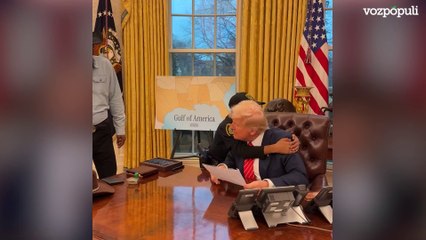 Donald Trump recibe en la Oficina Oval a Daniel, el niño de 13 años que superó el cáncer y fue nombrado miembro honorario del Servicio Secreto