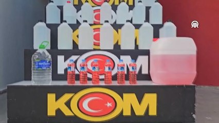 Sahte alkol dur durak bilmiyor: Bu kez de 780 litre ele geçirildi