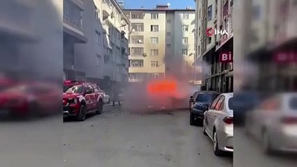 Iğdır’da seyir halindeki araç alev alev yandı