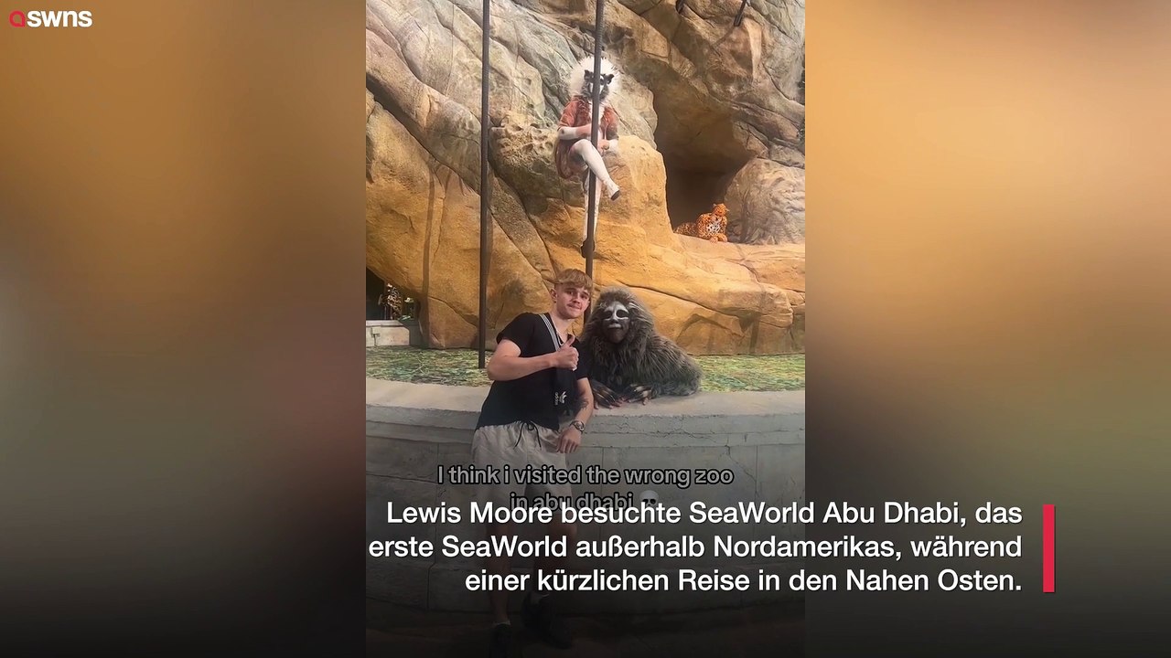 Brite schockiert über als Tiere verkleidete Menschen in SeaWorld Abu Dhabi erschienen