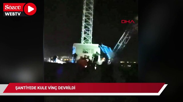 Şantiyede kule vinç devrildi, operatör öldü