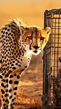 Wildlife Team Heroically Rescues Leopard Cub from Trapped Cage