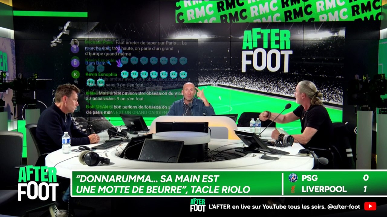 PSG 0-1 Liverpool : "Donnarumma… sa main est une motte de beurre", tacle Riolo