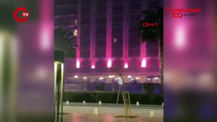 Antalya'da otelin spor salonunda korkutan yangın!