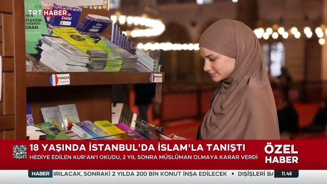 Müslüman olan Alman genç kız İstanbul’da: Orucumu burada açmak istedim