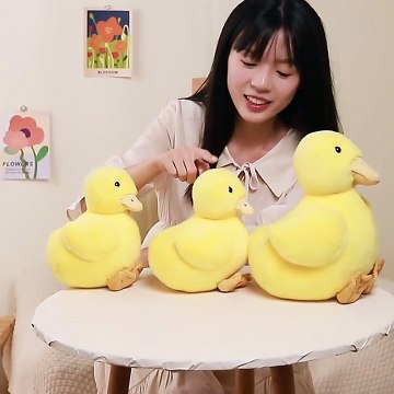 New Sunrise wholesale manufacture cute cheap simulation yellow duck plush doll super soft fabric customized size stuffed toy