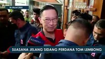 Momen Tom Lembong Salami Anies & Peluk Istri Jelang Sidang Perdana Kasus Impor Gula