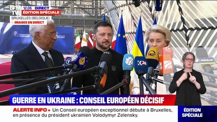 Conseil européen sur l'Ukraine: "Il est très important que nous fassions front ensemble", affirme Ursula von der Leyen